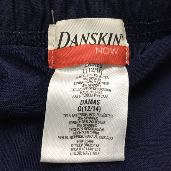 Danskin Now Navy Blue Skorts - Size 12-14 Ladies - Picture 7 of 7